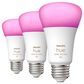 Philips Hue A19 60W LED Smart Light Bulb in White (3-Pack), , large