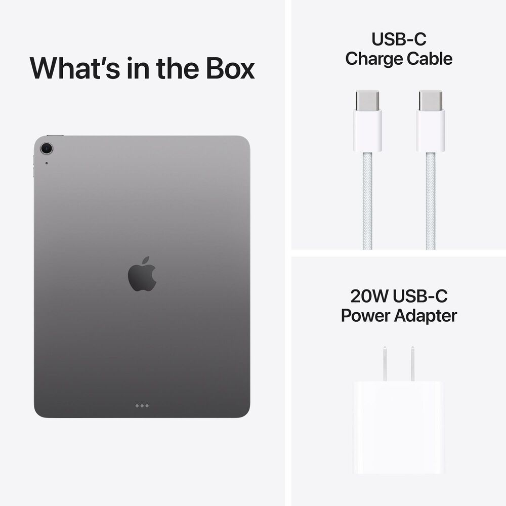 Apple 13-Inch iPad Air M3 Chip Wi-Fi 512GB in Space Gray &#40;Latest Model&#41;, , large