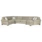 Jonathan Louis Orion 3-Piece Right-Facing Cuddler Sectional with Chaise in Nomad Snow, , large