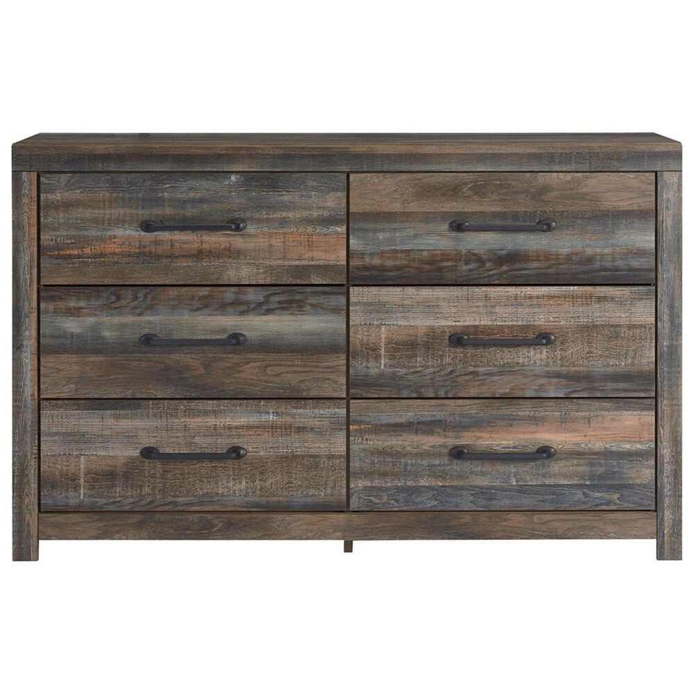 Signature Design by Ashley Drystan 5 Piece Twin Dual Storage Bed Set in Brown Rustic, , large