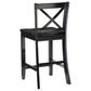 Linon Home Decor Torino X-Back Counter Stool in Black, , large