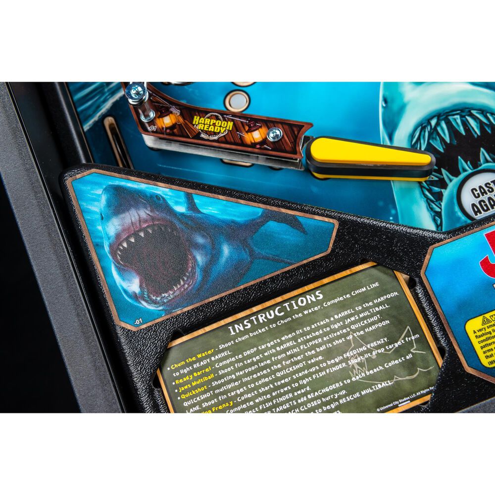 Stern Pinball Jaws Pro Edition Pinball Machine, , large