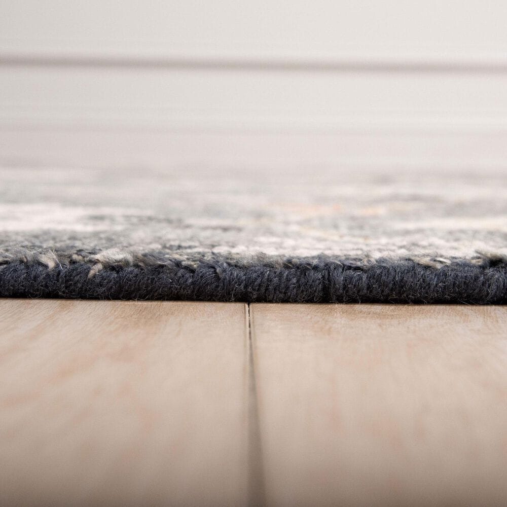 Rizzy Hallmark 6&#39; x 9&#39; Charcoal Area Rug, , large