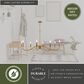Vaxcel Annabelle 8-Light Chandelier in Muted Brass, , large