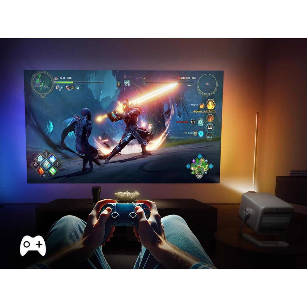 Hisense Triple Laser 4K Smart Mini Projector in Gray, , large