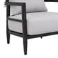 Hearth and Haven Outdoor Lounge Chair with Ember Black Frame in Cast Silver, , large