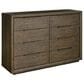 Furniture Worldwide Sable Dresser and Mirror in Brown, , large