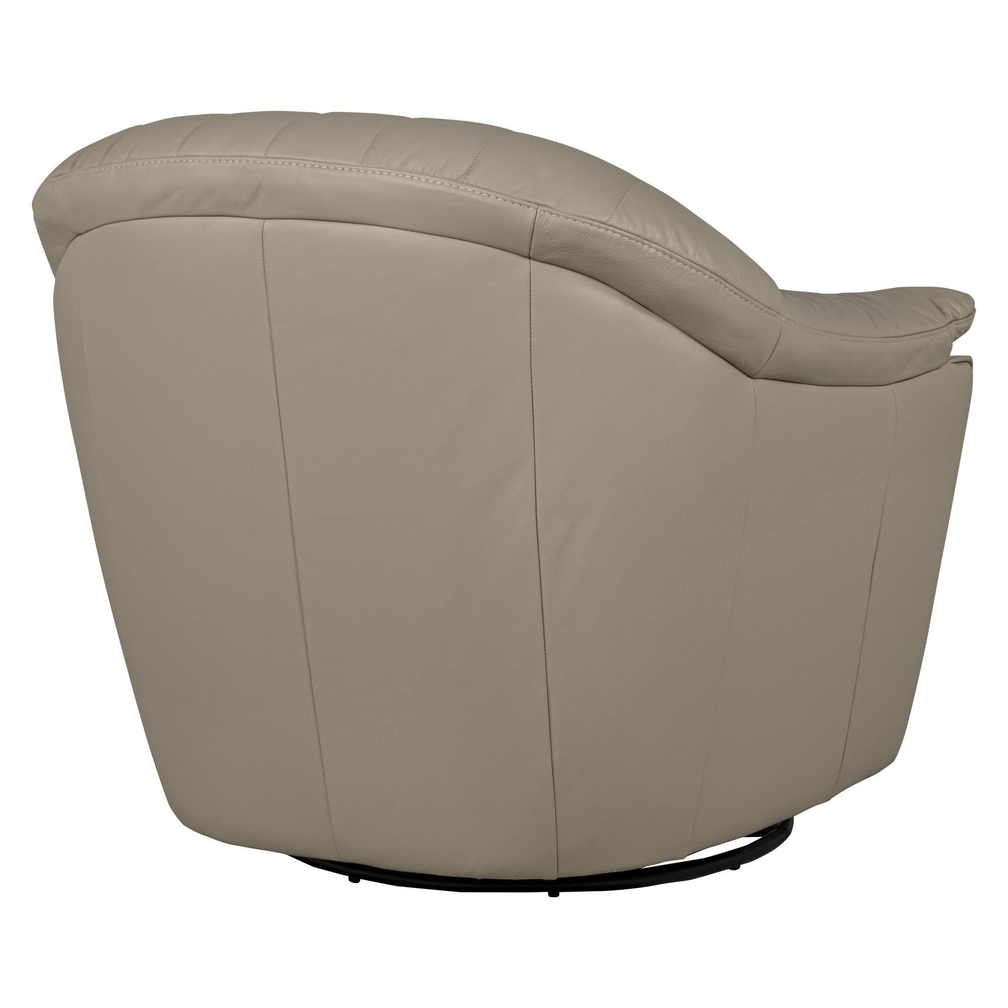 Natuzzi leather swivel rocker outlet recliner