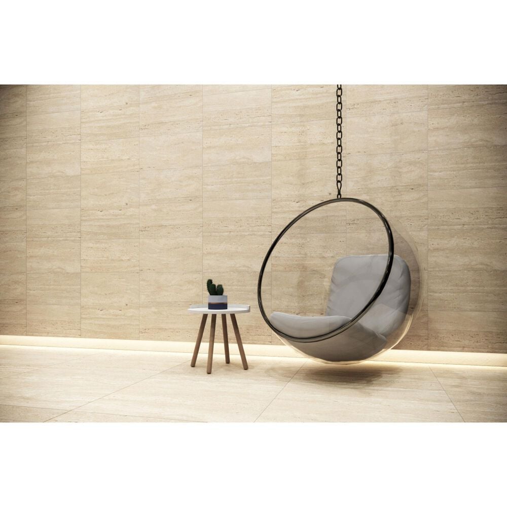 Emser Jargon Beige Strata 24" x 48" Glazed Porcelain Tile, , large