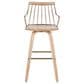 Lumisource Preston Swivel Barstool in Whitewashed and Antique Copper, , large
