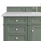 James Martin Vanities Brittany 60" Single Bathroom Vanity in Smokey Celadon with 3 cm Arctic Fall Solid Surface Top and Rectangular Sink, , large