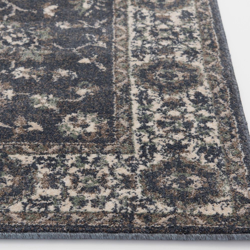 Central Oriental Minerva Hester 7&#39;10&quot; x 9&#39;10&quot; Vintage Blue and Alabaster Area Rug, , large