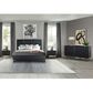Blue River Carnaby 3-Piece Queen Bed Set in Black Brushed and Bronze, , large