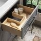 Kohler Quo 60" Double Bathroom Vanity in White with 3 cm Pure White Quartz Top and Oval Sinks, , large