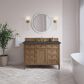 James Martin Brittany 48" Single Bathroom Vanity in Pecan with 3 cm Parisien Bleu Silestone Top and Rectangular Sink, , large