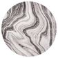 Safavieh Craft CFT819G 6"7" Round Grey and Silver Area Rug, , large