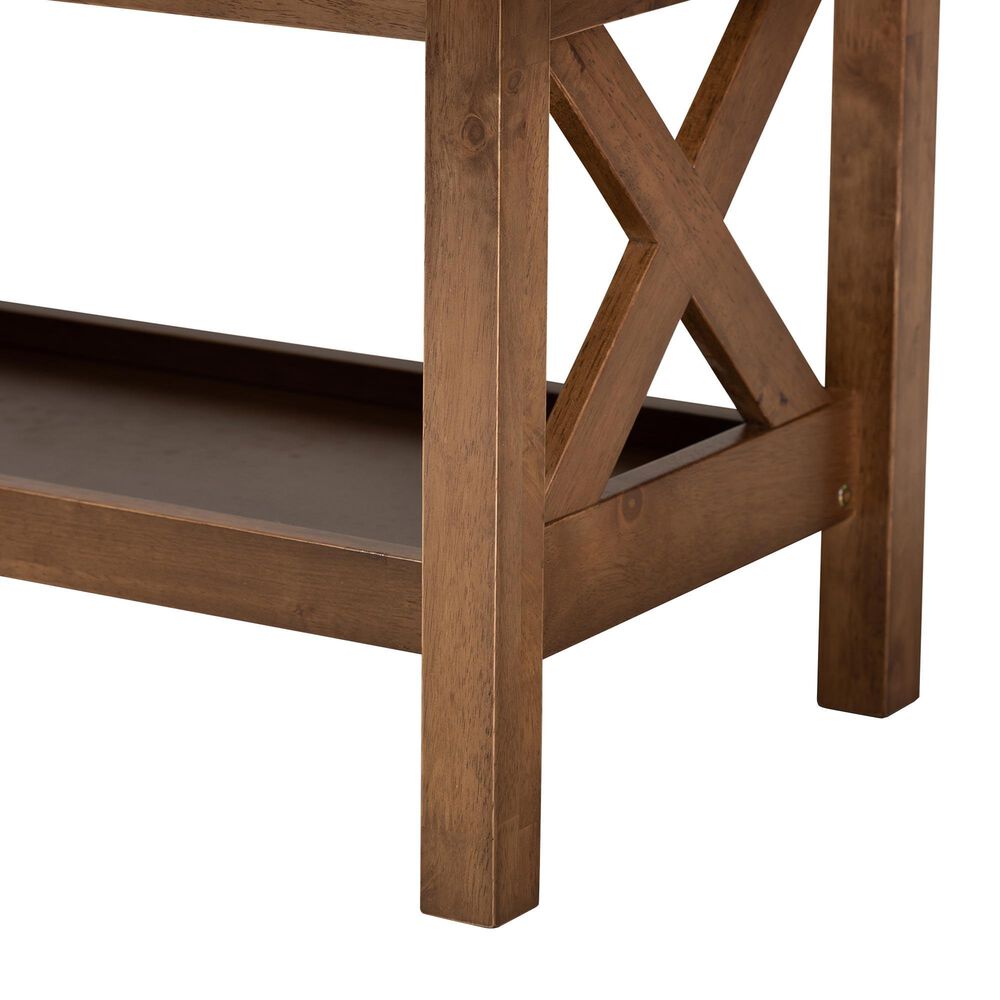 Baxton Studio Reese Coffee Table in Walnut Brown, , large