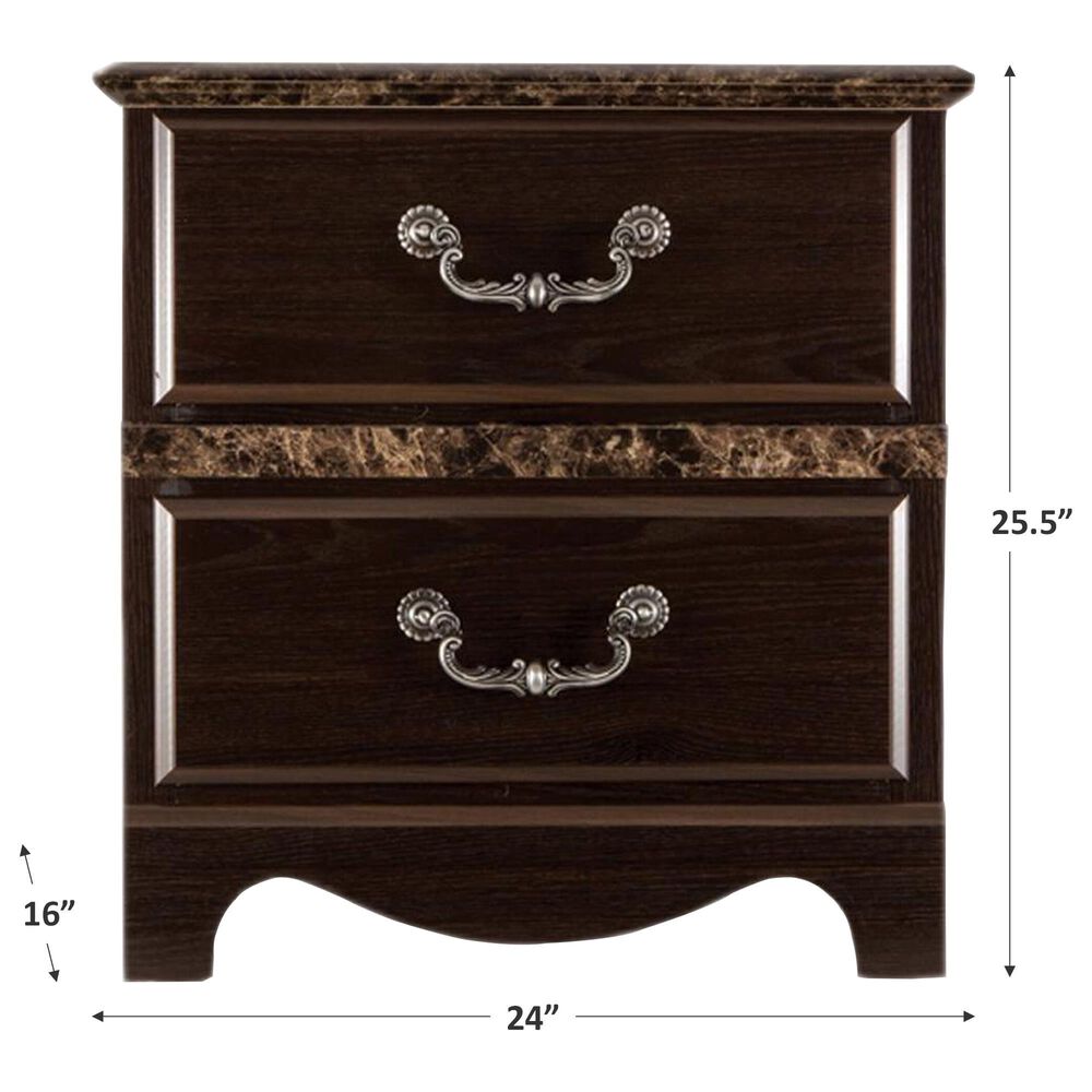 Lemoore Verona Nightstand in Cappuccino, , large