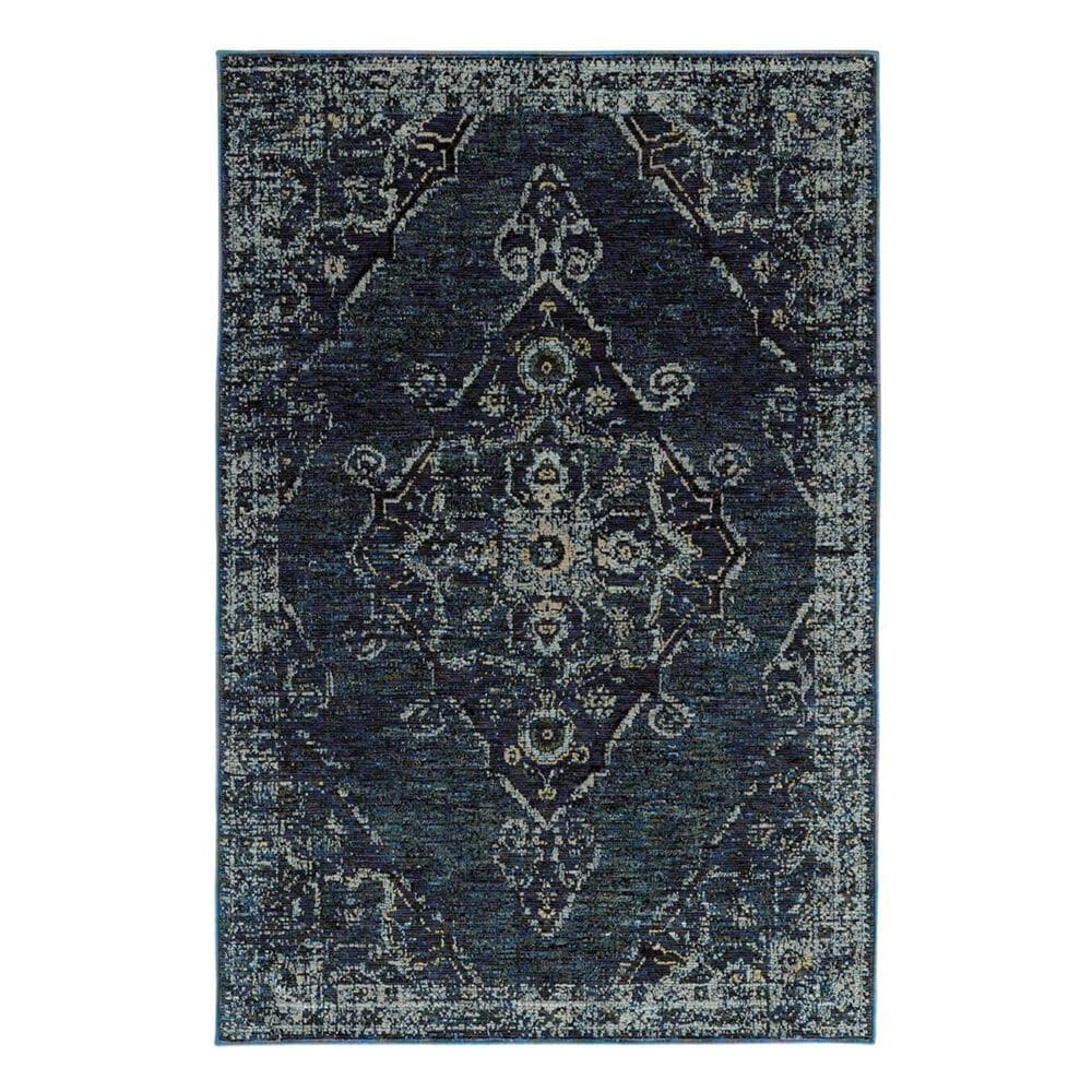 Oriental Weavers Andorra 7135F 6"7" x 9"6" Blue Area Rug, , large
