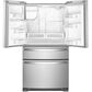 Whirlpool 25 Cu. Ft. 36" Wide French Door Refrigerator in Stainless Steel, , large