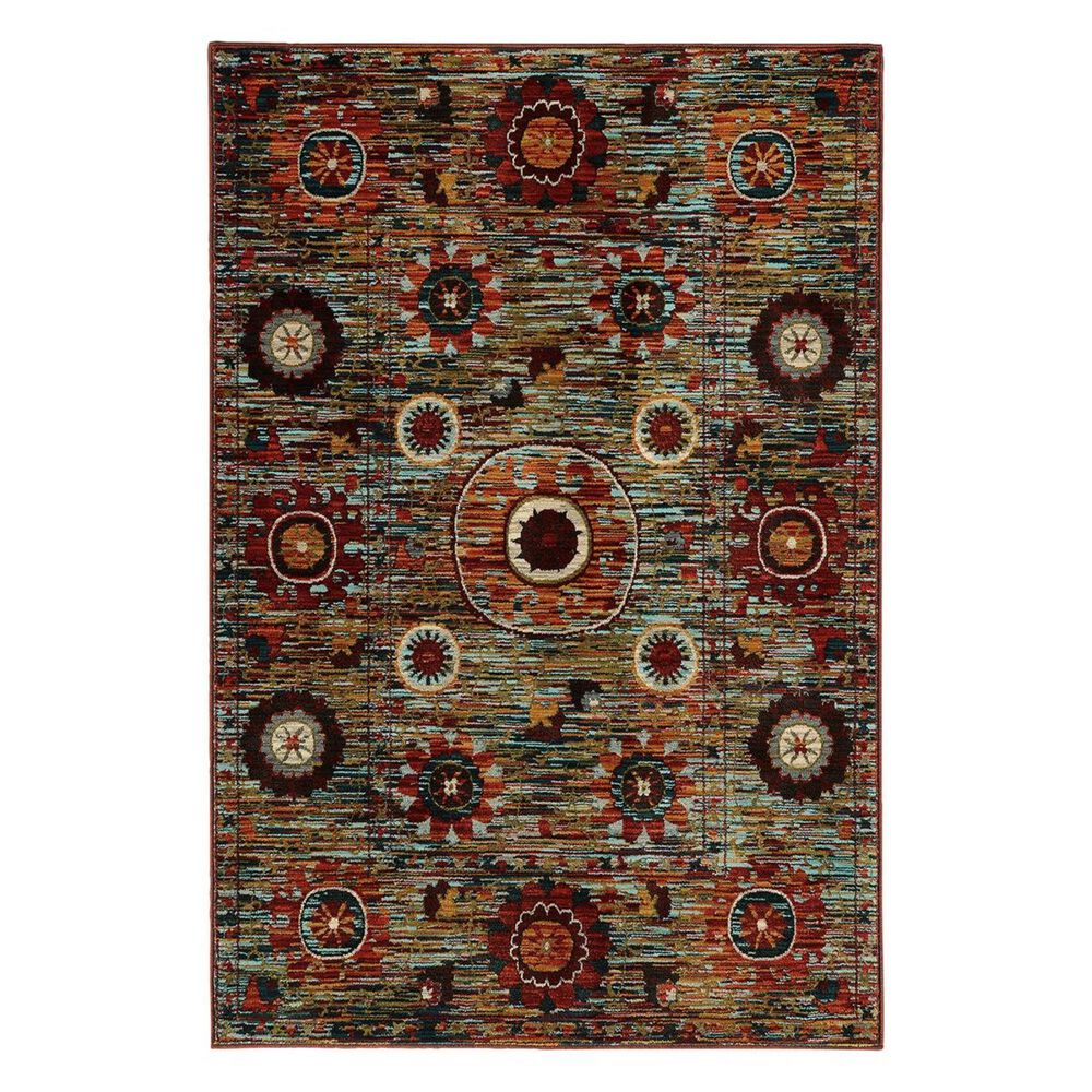 Oriental Weavers Sedona 6408K 1"10" x 3" Brown Scatter Rug, , large
