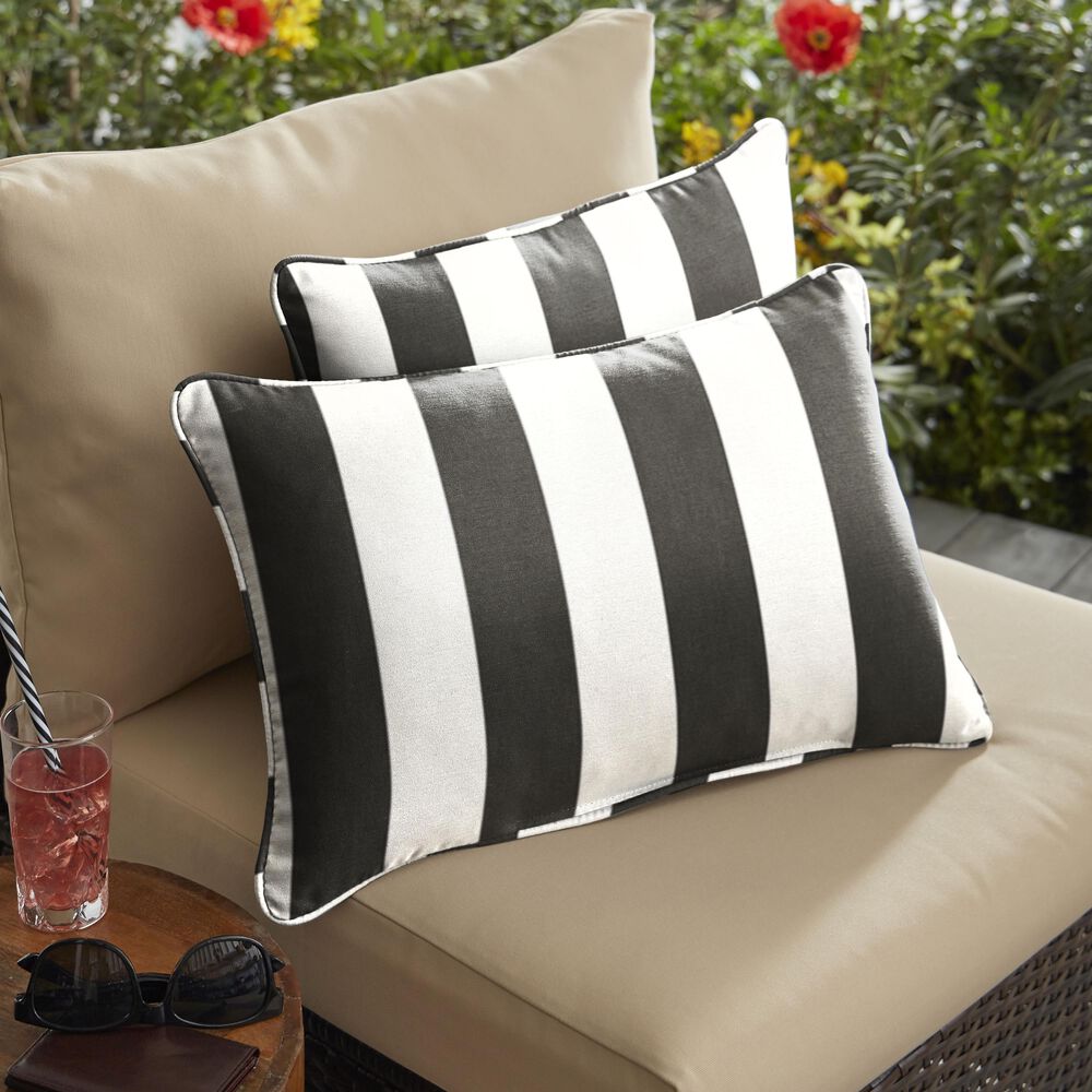 Sorra Home Sunbrella 13" x 20" Pillow in Cabana Classic (Set of 2), , large