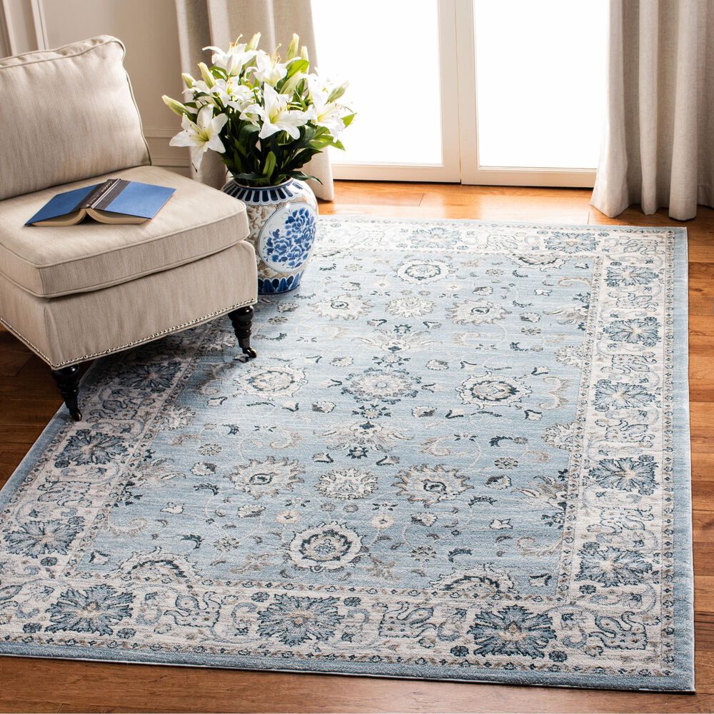 Safavieh Isabella ISA940M 9&#39; x 12&#39; Light Blue and Cream Area Rug, , large
