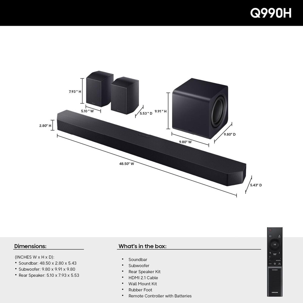Samsung 85" Class R95H Series Micro RGB 4K UHD Vision AI - Smart Tizen TV with Q-Series 11.1.4 Channel Soundbar System in Black and Titan Black, , large