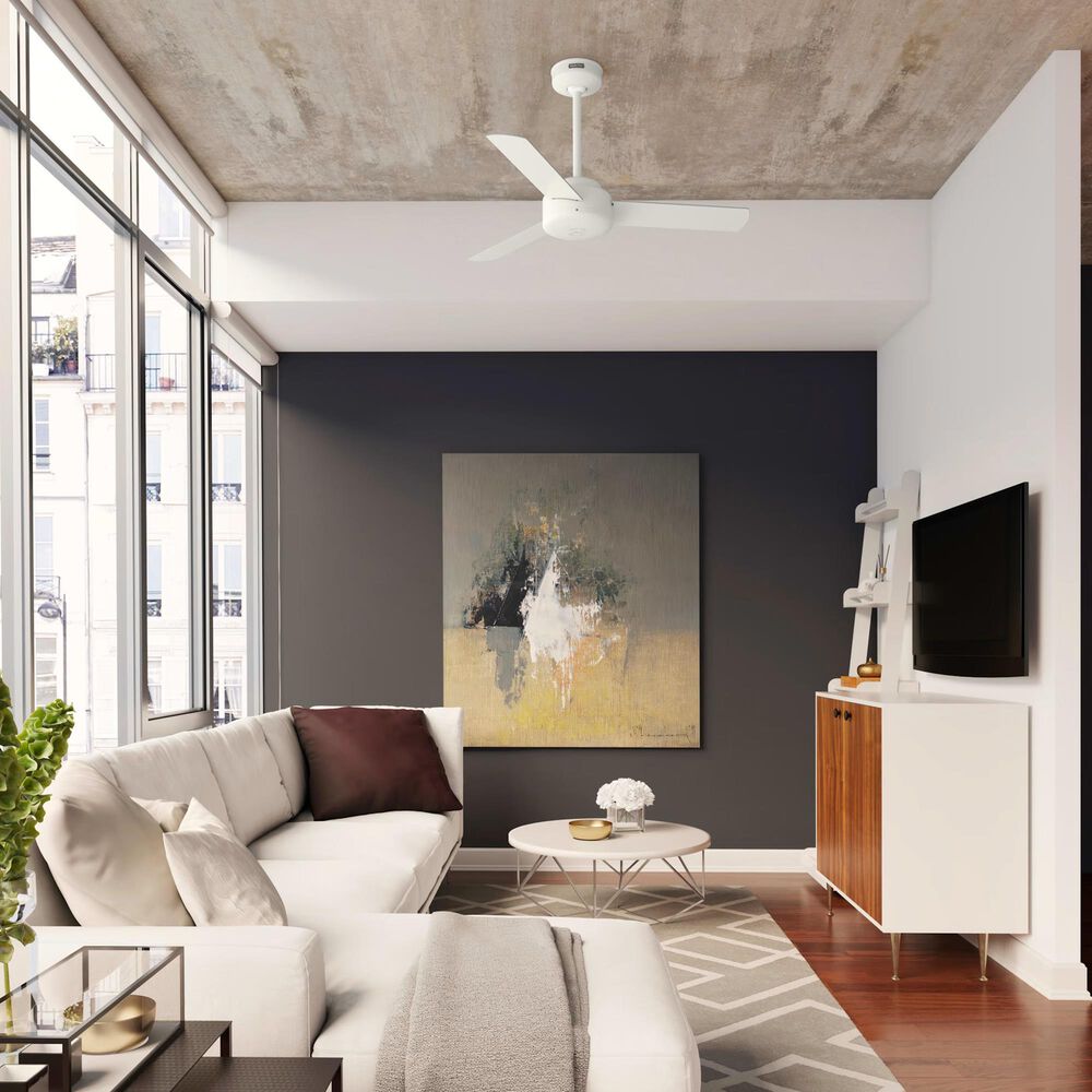 Hunter Presto 44&quot; Ceiling Fan in Matte White, , large