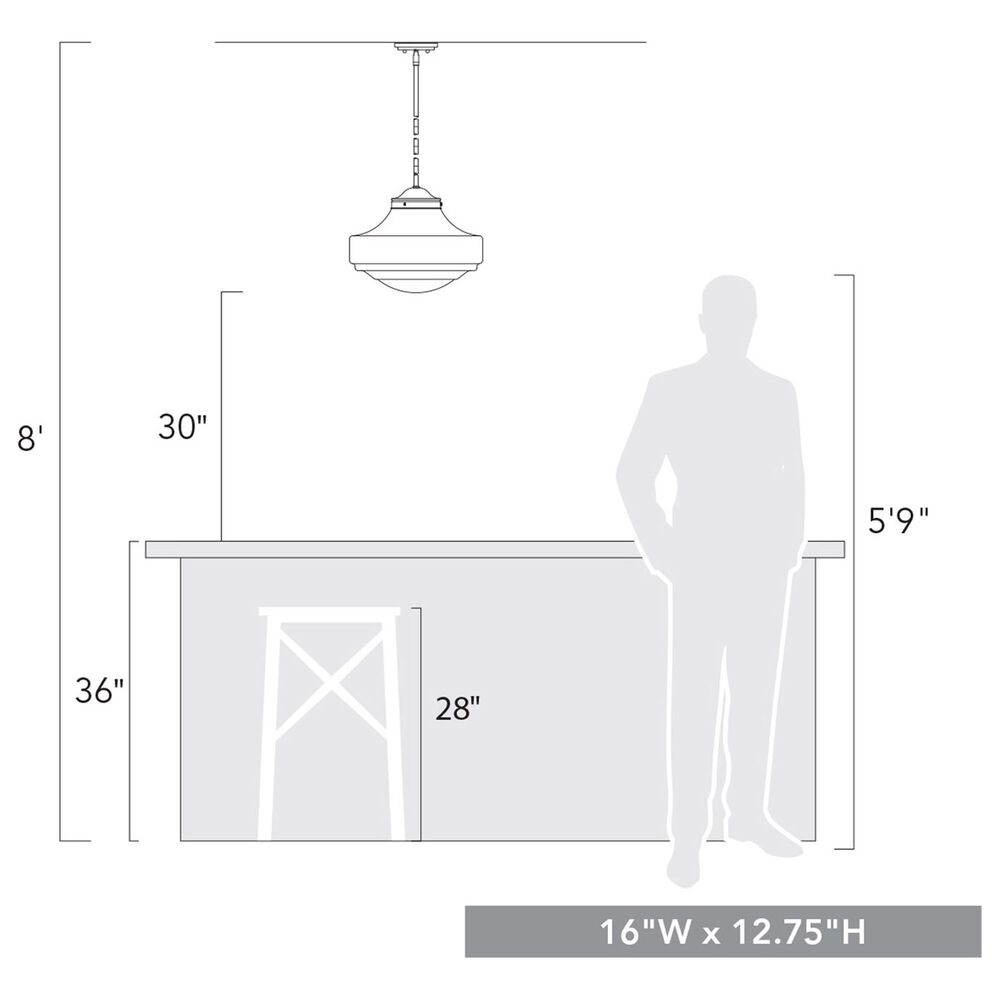 Golden Lighting Ingalls Large Pendant in Matte Black, , large