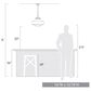 Golden Lighting Ingalls Large Pendant in Matte Black, , large
