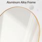 HOMLUX 32" x 34" Decorative Bathroom Wall Mirror in Gold, , large