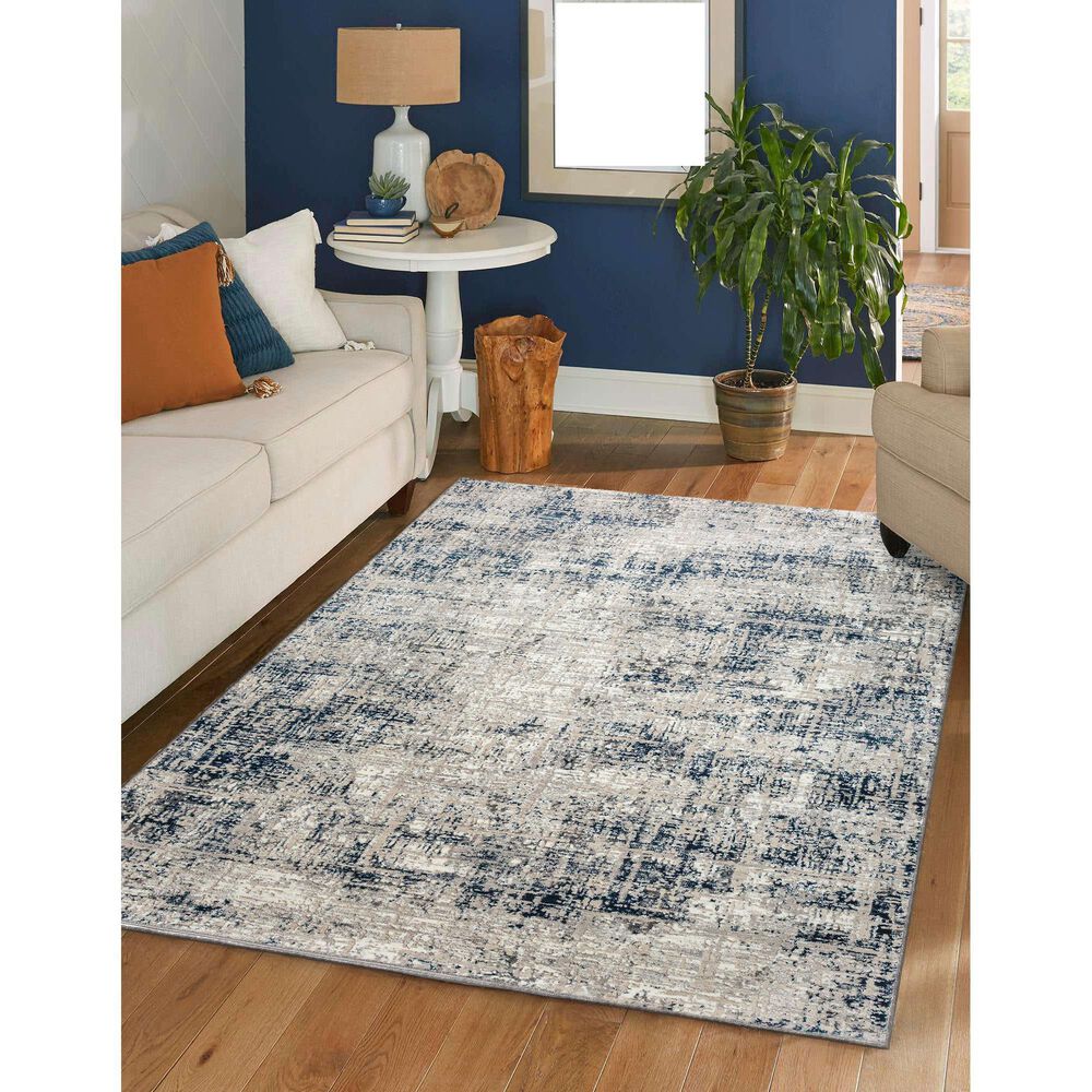 Radici USA Livigno Transitional 7&#39;10&quot; x 10&#39;6&quot; Blue Area Rug, , large