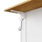HOMLUX 48" Kitchen Island with Drop Leaf in White and Natural, , large