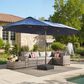HOMLUX 15" Outdoor Market Umbrella with Sandbags Base in Dark Blue, , large