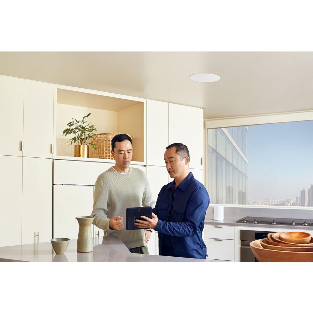 SONOS 3-Piece 8&quot; Amplifier with In-Ceiling Speakers Set in Black and White, , large