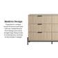 Walker Edison Paris 6-Drawer Dresser in Coastal Oak, , large