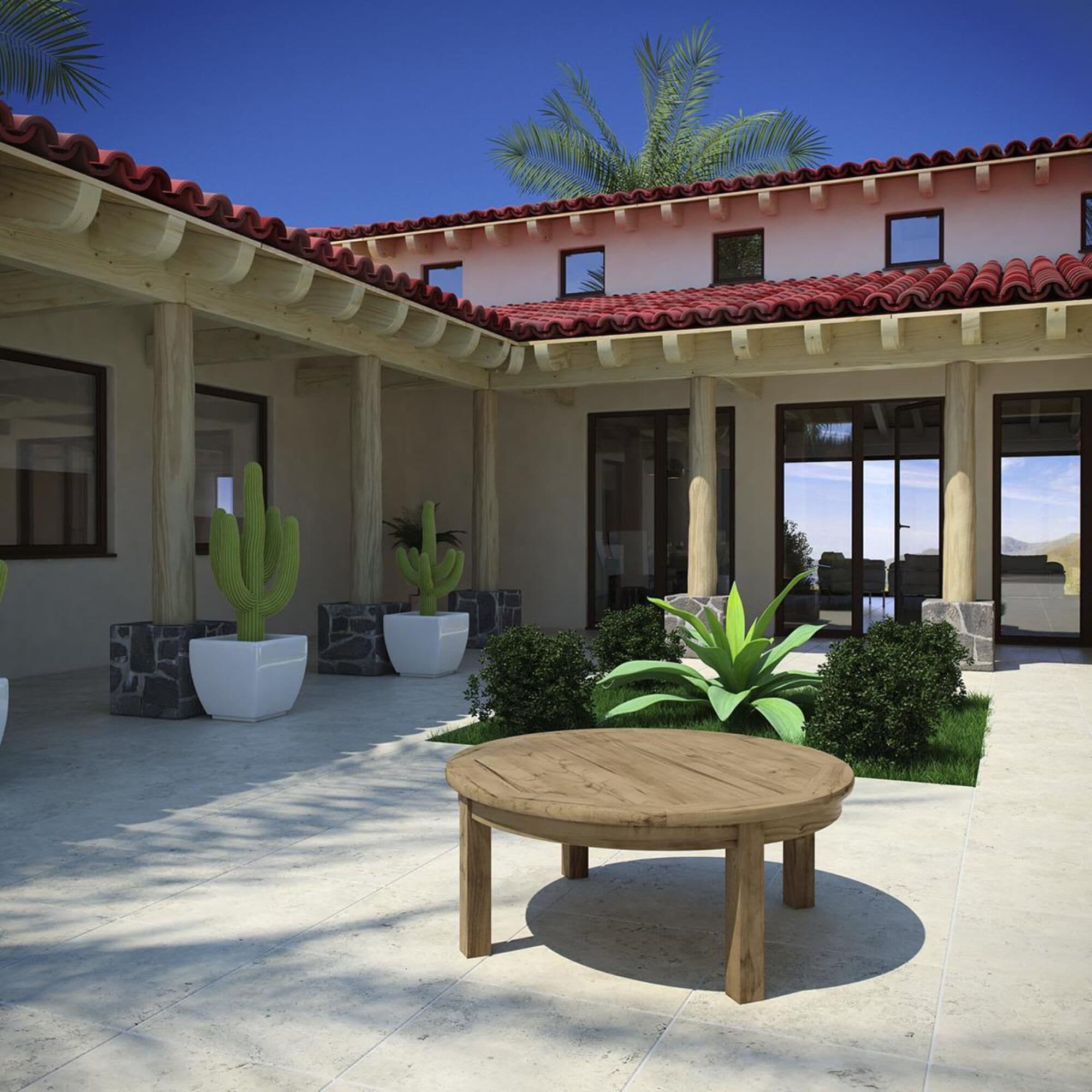 Marina round top coffee table