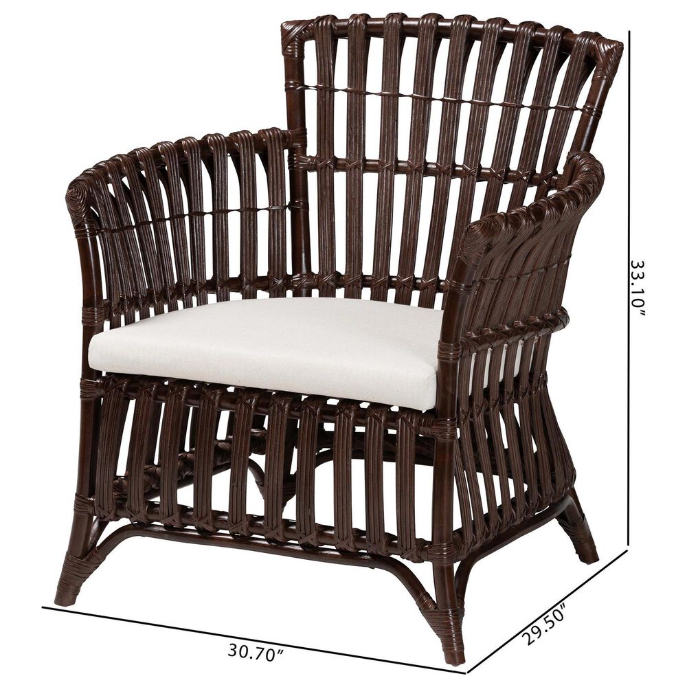 Baxton Studio Brooklyn Arm Chair in Neutral, , large