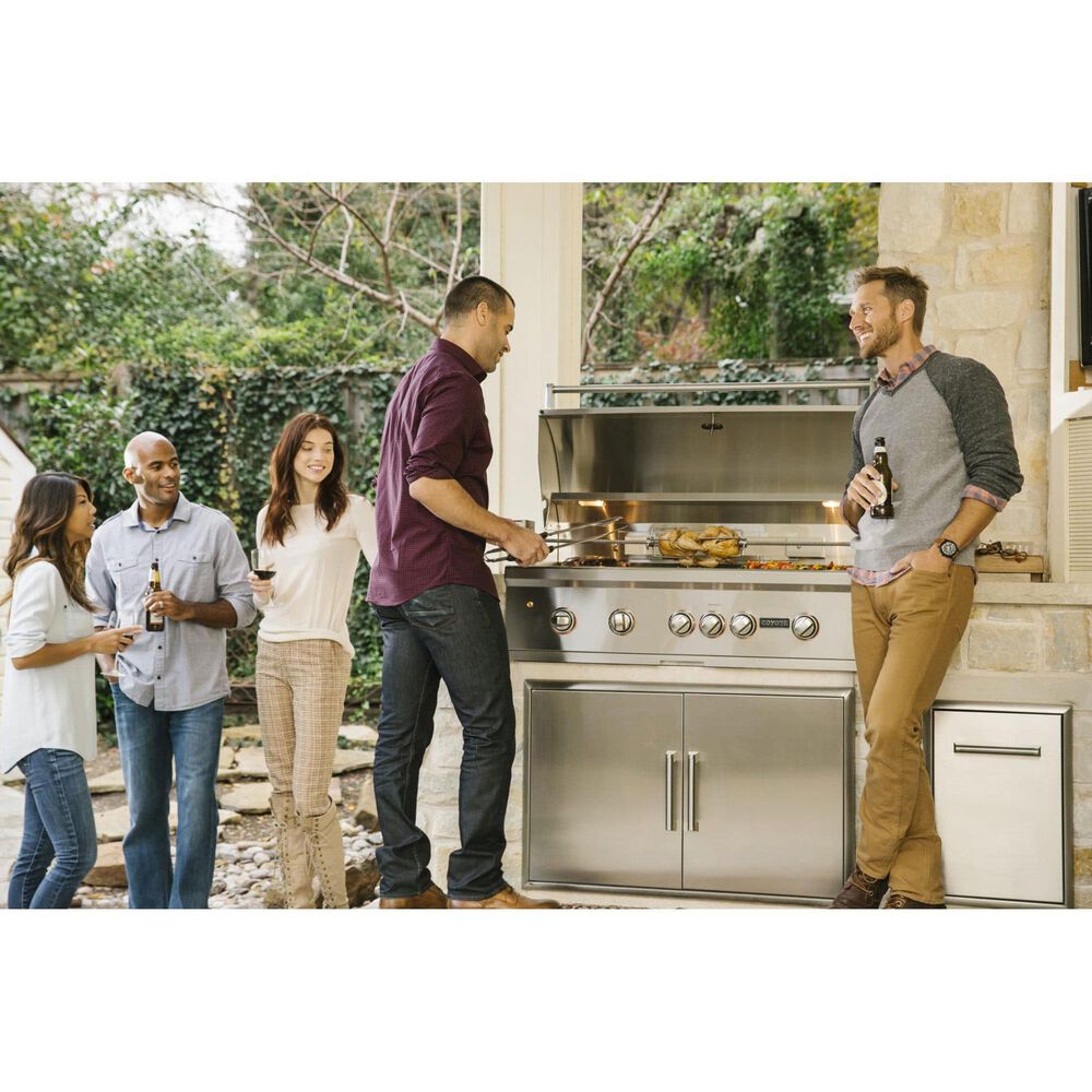 Coyote Outdoor 39&quot; Double Access Doors in Stainless Steel, , large