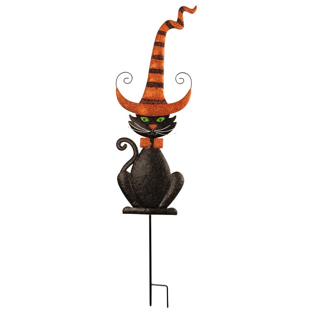 National Tree 46" Halloween Black Cat, , large