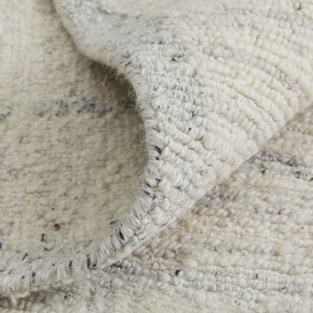 Feizy Navaro 2&#39;6&quot; x 10&#39; Ivory and Gray Runner, , large