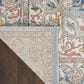 Nourison Quarry QUA11 10" x 14" Ivory and Blue Area Rug, , large