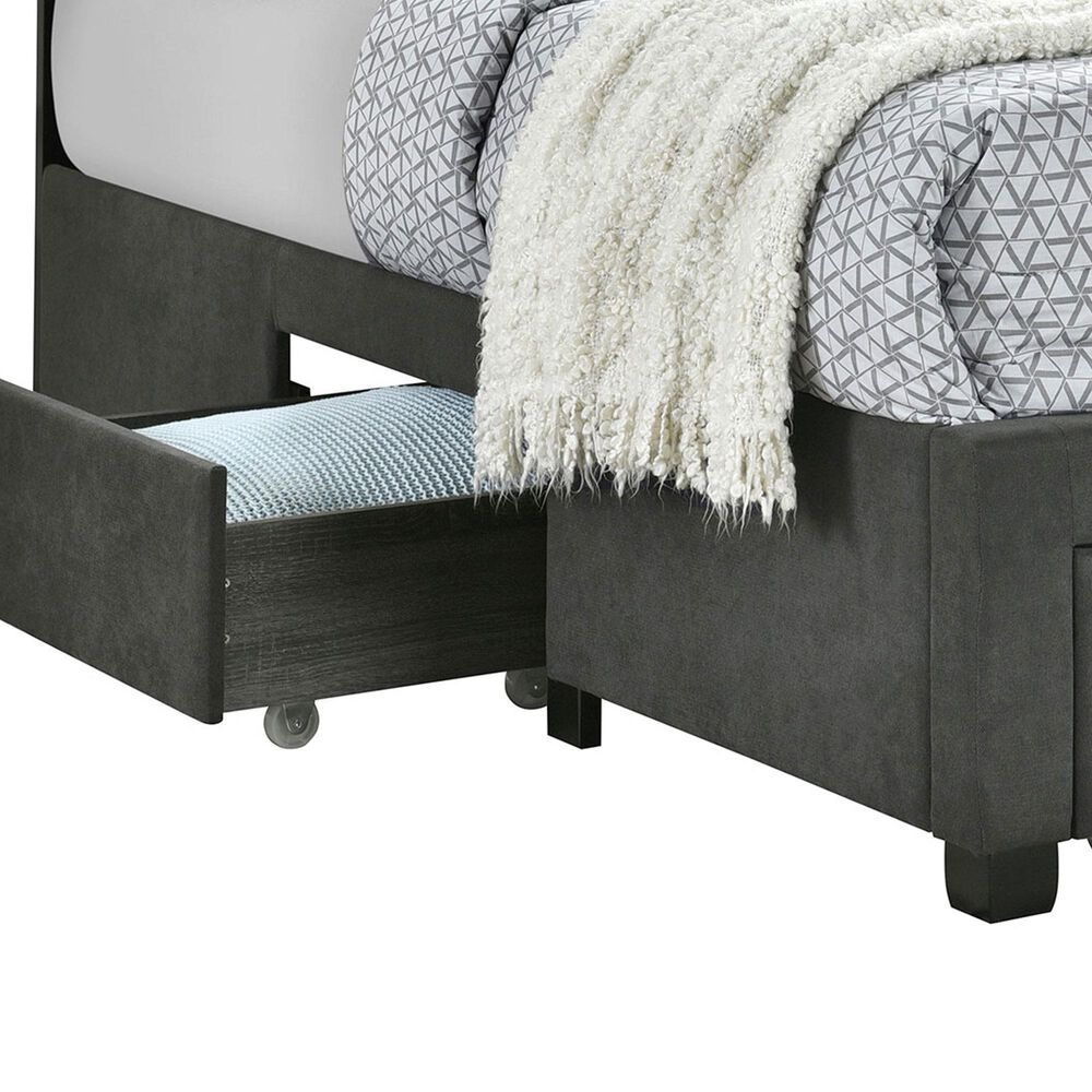 Pacific Landing Soledad Queen Upholstered Storage Bed in Grey, , large