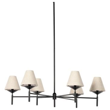 Four Hands Dodie 6-Light Chandelier in Jet Black, , large