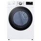 LG 7.4 Cu. Ft. Smart Front Load Gas Dryer with TurboSteam in White, , large