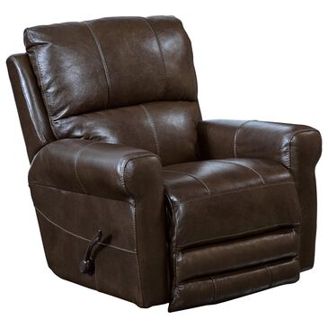 Catnapper Hoffner Swivel Glider Recliner in Chocolate, , large