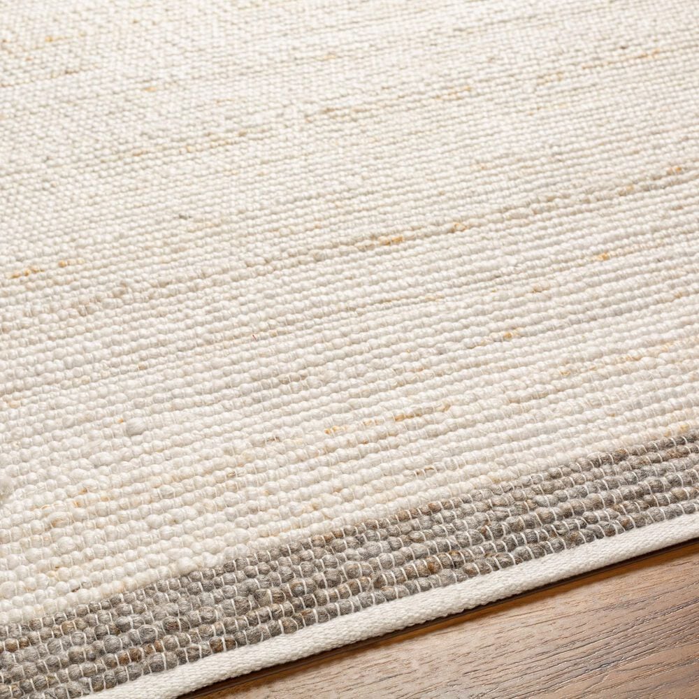 Surya Florentina Ivory and Medium Gray 10&#39; x 14&#39; Area Rug, , large