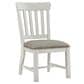 Hawthorne Furniture Drake Slat Back Side Chair w/Cushion Seat in Rustic Gray and French Oak, , large