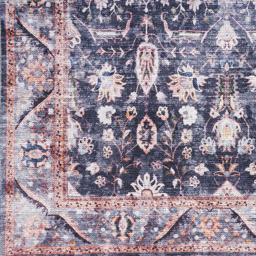 Nourison Grand Washables 7&#39;10&quot; x 9&#39;10&quot; Navy Ivory Area Rug, , large
